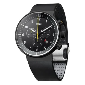 Reloj cronógrafo negro Braun BN0095BKG para hombre caballeros Prestige - Imagen 1 de 8