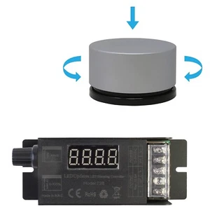 LED LIGHT CONTROLLER + Round Tap Wireless Remote for Under Cabinet Storefront - Picture 1 of 10