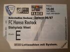 Eintrittskarte VfL Bochum -  FC Hansa Rostock Saison 96/97
