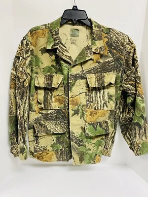 VTG Realtree Camo Hunting Shirt (Sz Medium Regular) Military Style Button-Down - Image 1 of 4