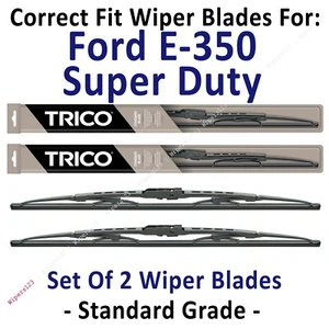 Wiper Blades 2-Pack Standard Wipers fits 1999+ Ford E-350 Super Duty - 30200x2 - Picture 1 of 1