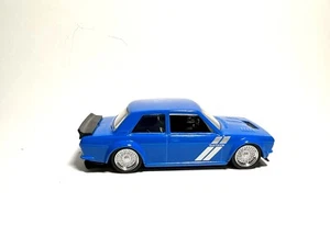 1973 DATSUN 510 WIDEBODY JONSIBAL BLUE JDM TUNERS JADA METALS DIECAST 2018 LOOSE - Picture 1 of 3