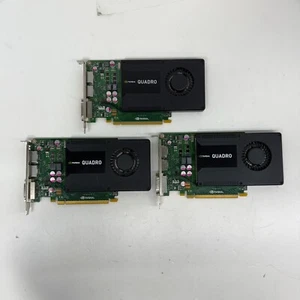 Lot Of 3 Nvidia Quadro K2000 2GB GDDR5 DVI Dual Display Port Video Graphic Card - Picture 1 of 6