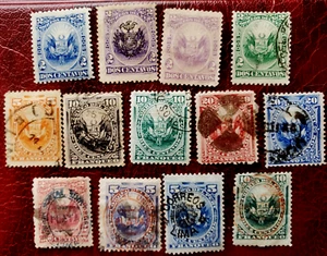 13 old 1870's Peru Stamps Lot#73j - Picture 1 of 1