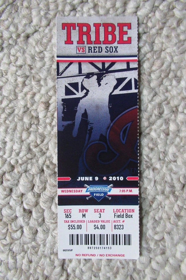 INDIOS VS RED SOX 6/9/2010 BOLETO COMPLETO ~ JUSTIN MASTERSON (1ª blanqueada de carrera) Foto 1 de 1