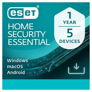 ESET Home Security Essential 2025 5 PC Devices 1 Year - Picture 1 of 8