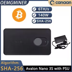 Canaan Avalon Nano 3S - 6TH/s (with PSU) Black Shipped on March - Picture 1 of 7