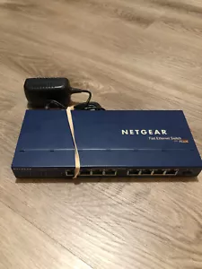 Netgear ProSafe FS108 10/100 Desktop 8 Ports Switch + Netzteil - Bild 1 von 7