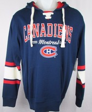 Montreal Canadiens Men G-III Pullover Laced Navy Blue Hoodie  