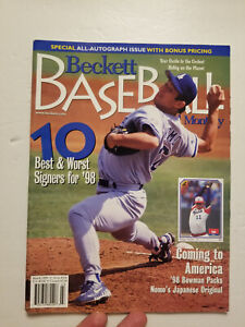 Beckett Baseball Card Monthly Magazine March 1998 Issue #156 Hideo Nomo