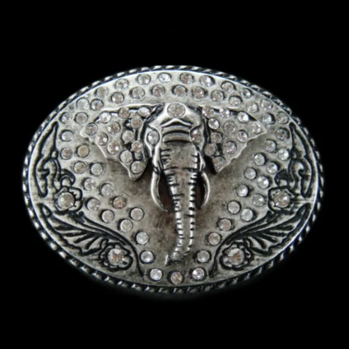 CINTURÓN ELEFANTE HEBILLA ESTRÁS SUERTE ANIMAL AFRICANO BOUCLE DE CEINTURE Foto 1 de 1