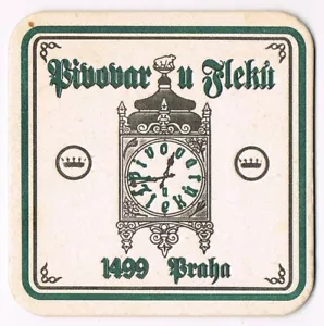 PIVOVAR U FLEKU - SINCE 1499 - CZECH REPUBLIC PROMO BEER COASTER - Picture 1 of 1