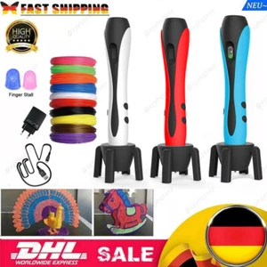 Set de stylos 3D stylo d'impression 3D avec 12 couleurs 120 pieds filament PLA 3D stylo bricolage enfants/ - Photo 1/15