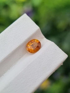 Clinohumite 1.23 ct Orange Oval Cut Untreated from Tajikistan - Picture 1 of 6