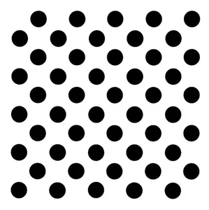 Really Great Stencils, Large Dot Grid Stencil, 6x6", Big Polka Dots, Circles - Picture 1 of 2