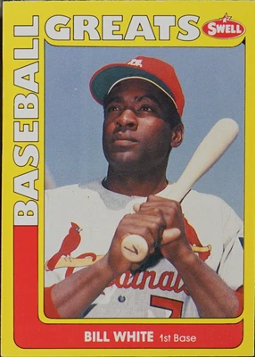 1991 Swell Baseball Greats Baseball Bill White #96 - Image 1 of 2