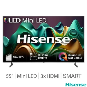 Mini TV inteligente LED libre Hisense 55U6NQTUK 55 pulgadas - Imagen 1 de 6