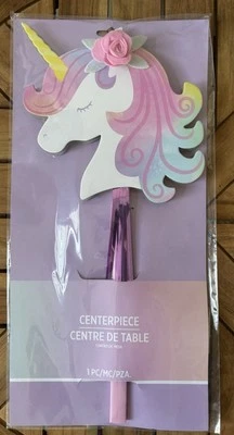 NIP Magical Unicorn Centerpiece Table Decorations 16” X 7” 3-D Cardboard Felt - Image 1 of 4