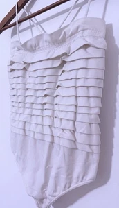 Giorgio Armani Women’s White Bodysuit Size Small One Piece - Picture 1 of 6