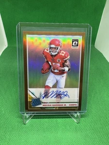 Mecole Hardman 2019 Panini Donruss Optic Bronze Auto Rated Rookie - Bild 1 von 2