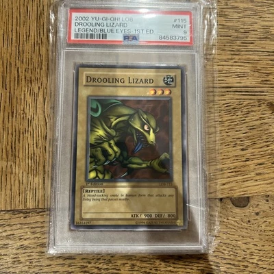 Drooling Lizard Lob-115 1st Edition PSA 9 2002 Yu-Gi-Oh Card - Image 1 of 2