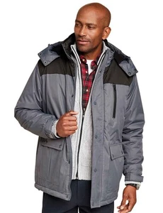 Mens Woven Waterproof Jacket With Fleece Lining by Pegasus - Imagen 1 de 14