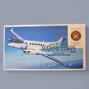 2025 USA Marine Corps Stamp First Day Cover USA FDC Marines C-12 W Aircraft - Picture 1 of 2