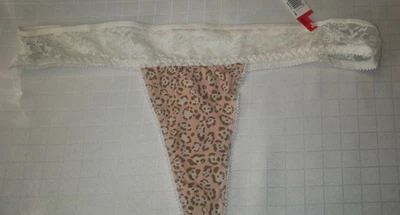 Tanga MUJERES Bragas Encaje BANDA Talla 2x,3X,4X Crema Rubor ANIMAL Foto 1 de 4