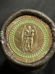 2024 $2 NRL Premiership TWO Dollar Coloured Coin Football Uncirculated Rugby UNC - Picture 1 of 2