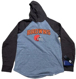 Fanatics L Large Cleveland Browns Sweatshirt Gray Pullover Hoodie Football Men's - Picture 1 of 12