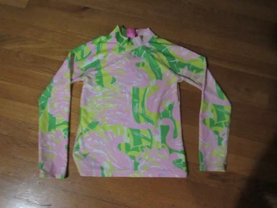 $60 Camisa Top Lilly Pulitzer Manga Larga Poli Spandex Rosa Verde Amarillo Niño M 7 Foto 1 de 4