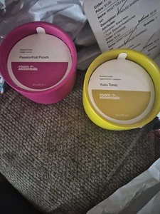 Room Essentials 2-Wick Candles.  2 Different Scents. See Pics For Scents - Picture 1 of 3