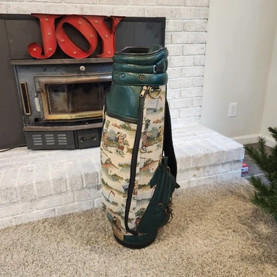 Vintage Disney Themed Mickey Mouse & Minnie Mouse Belding Golf Bag - Cart Bag - Image 1 of 4