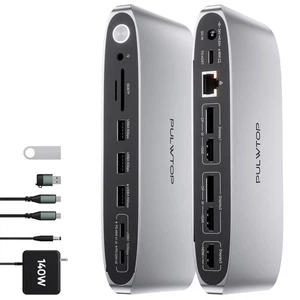 DisplayLink Docking Station Triple Monitor with 140W Power Adapter 4K@60Hz La... - Afbeelding 1 van 9
