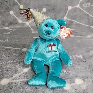 Ty Beanie Babies DECEMBER Birthday Bear- 2002 Excellent condition - Picture 1 of 7