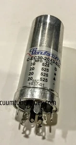 CE Manufacturing Multisection Mallory FP Can Capacitor, 30/20/20/20µf @ 525VDC - Picture 1 of 2