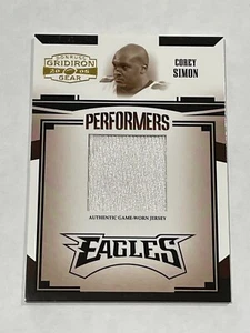 2005 Donruss Gridiron Gear Football Jersey Relic #/150 - Corey Simon - Eagles - Picture 1 of 3