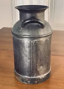 Lata de leche Atlantic vintage con asas redondas completamente formadas, SIN TAPA, tiene agujeros - Imagen 1 de 19
