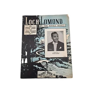 1938 Loch Lomond by Yon Bonnie Banks Vintage Sheet Music Charlie Agnew Bill Burn - Picture 1 of 7