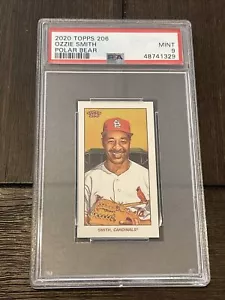 2020 Topps 206 Series 2 Polar Bear Back 33 Made Ozzie Smith Cardinals PSA 9 Mint - Picture 1 of 2