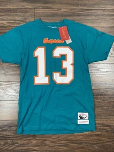 Camiseta deportiva Dan Marino Mitchell & Ness Miami Dolphins para hombre con nombre y número - Imagen 1 de 5