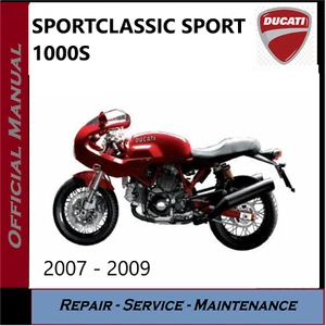 Ducati SPORTCLASSIC SPORT 1000S Workshop Service Repair Manual 2007 - 2009 on CD - Picture 1 of 1
