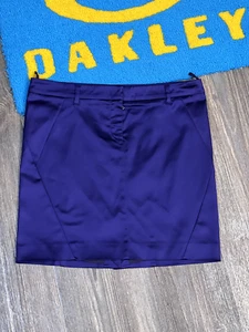 Womans Prada Violet Nylon Mini Skirt in Violet Size 44 - Picture 1 of 13