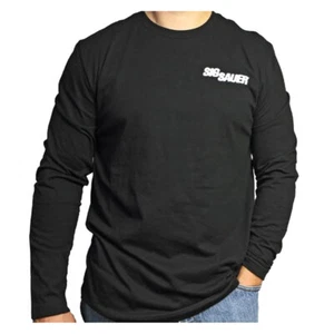 SIG SAUER Men's Crew Neck Black Long Sleeve T-Shirt (8300251) - Picture 1 of 2