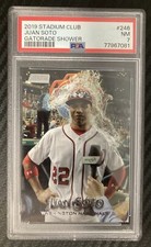 2019 Topps Stadium Club Juan Soto Gatorade Shower SP Short Print  #246 PSA 7