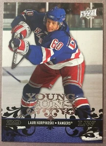 2008-09 Upper Deck Young Guns #230 Lauri Korpikoski New York Rangers radiocontrol - Imagen 1 de 1