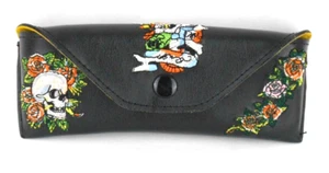 Ed Hardy LESER GLASHÜLLE Vintage Tattoo Brille EHR202 SCHÄDEL ROSE - Bild 1 von 7
