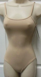 CAMISA LEOTARDO de microfibra Eurotard DESNUDA Correas Ajustables Adulto/Niño Nuevo con etiquetas - Imagen 1 de 6