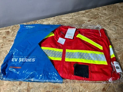 Kishigo - EV Series Enhanced Visibility Premium Jacket - B303 Red / Lime XL NWT - Image 1 of 3