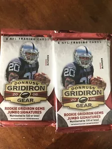 2008 DONRUSS GRIDIRON FOOTBALL SEALED PACK EACH - Picture 1 of 4